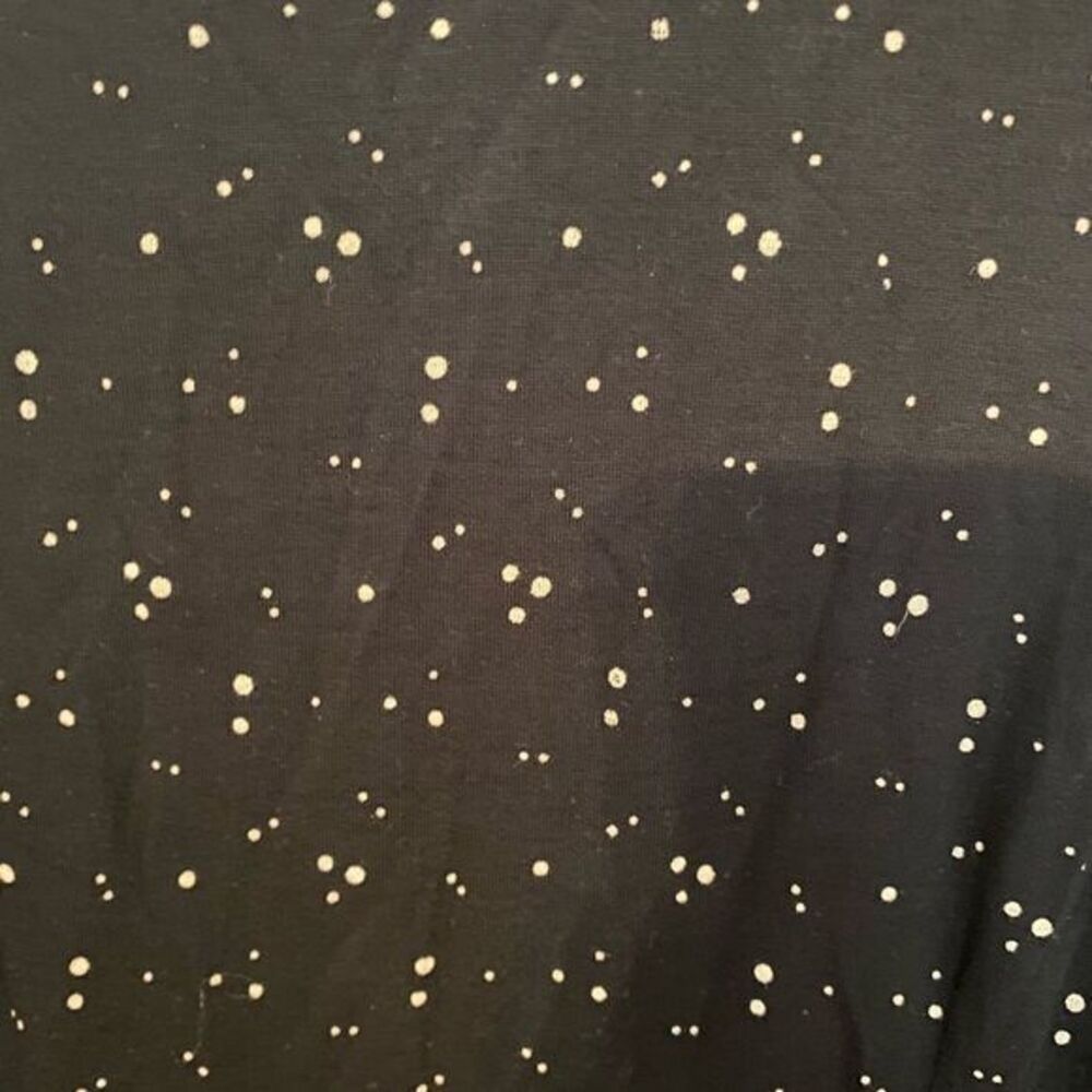 Loft, black and white polkadotted sleeveless dress size extra small petite - Picture 2 of 8